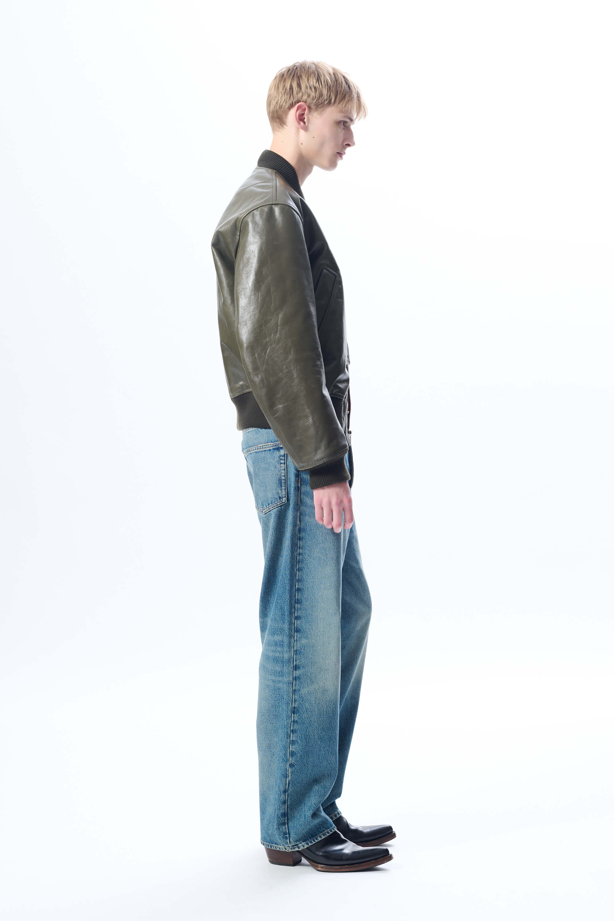 LEATHER FLIGHT JACKET - Image 3